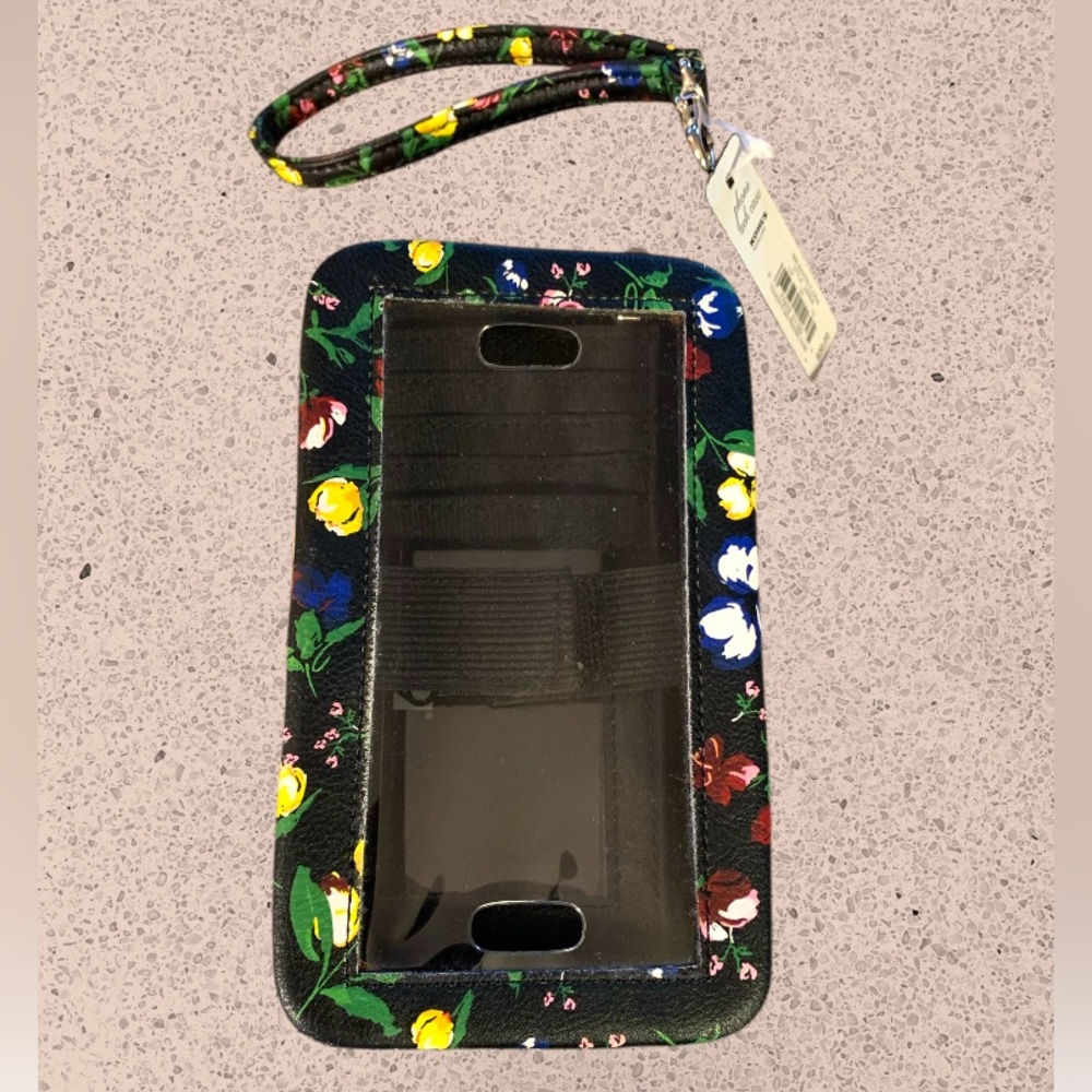 Phone tech wallet Touch N Go case with Artistic Design with attachable handle